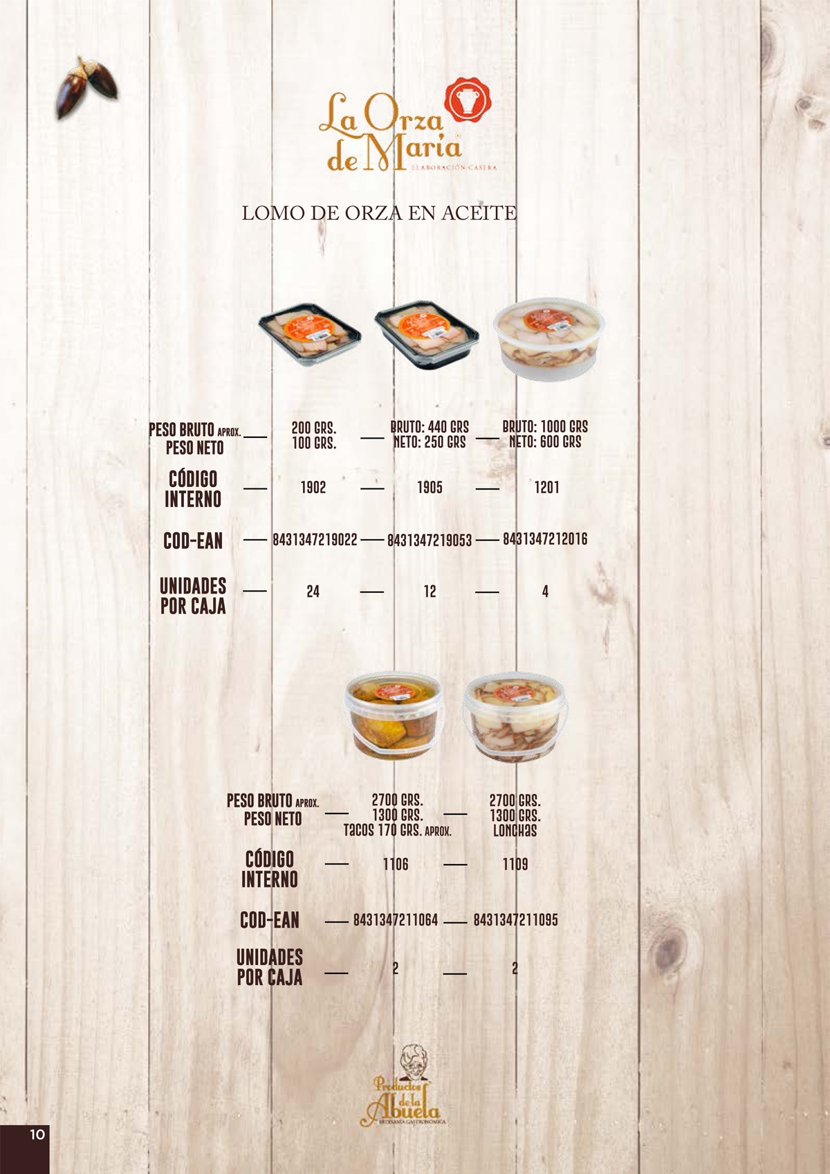 Catálogo Productos Ibéricos Productos de la Abuela Artesanía Gastronómica 2