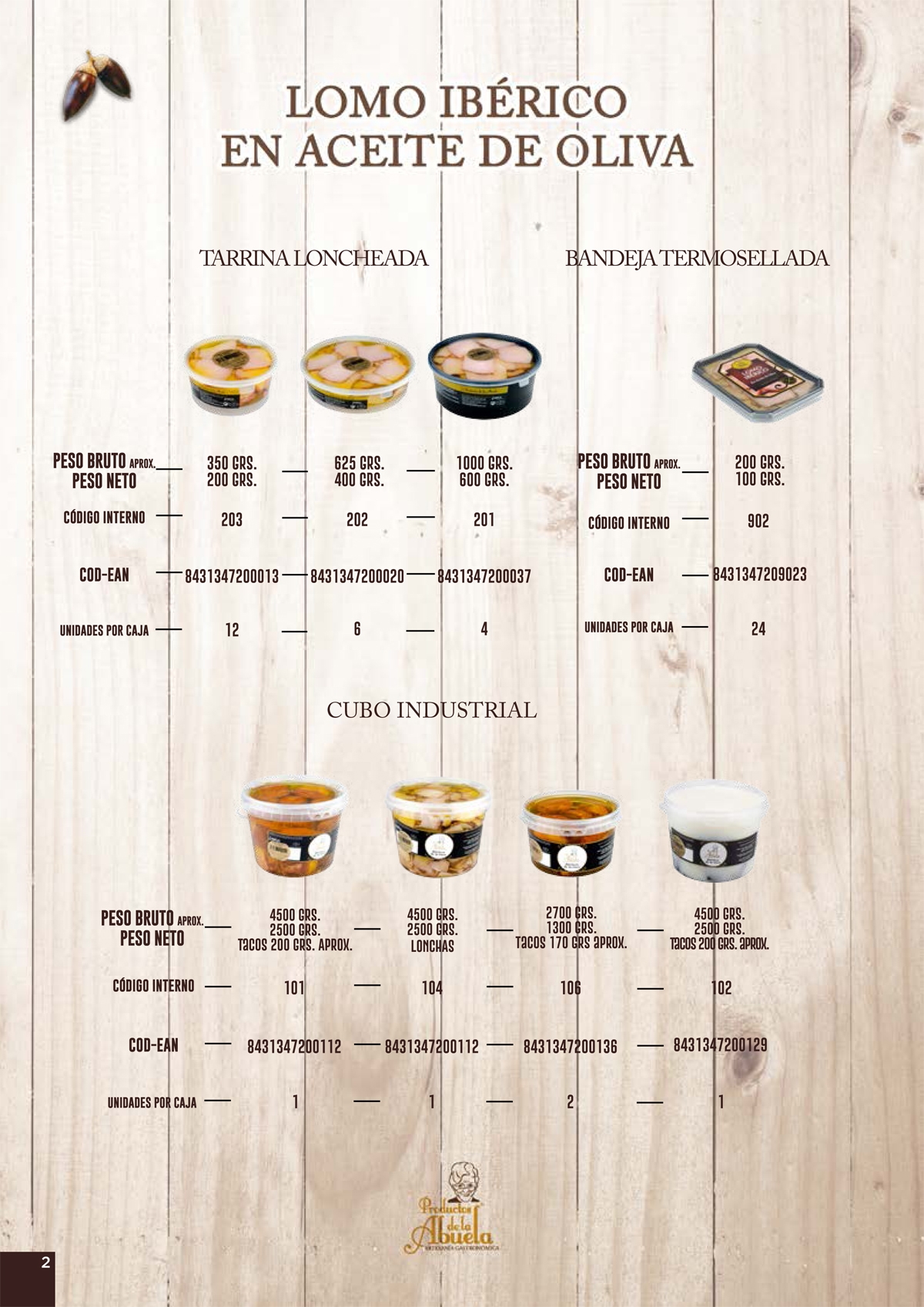 Catálogo Productos Ibéricos Productos de la Abuela Artesanía Gastronómica 9